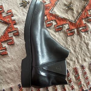 Black Leather Men's Shoes